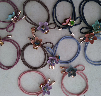 Резинка для волос 2 нити CH-T372 Резинка для волос 2 нити CH-T372