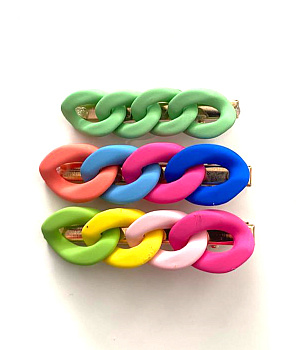 Зажим заколка цветная Зажим заколка цветная